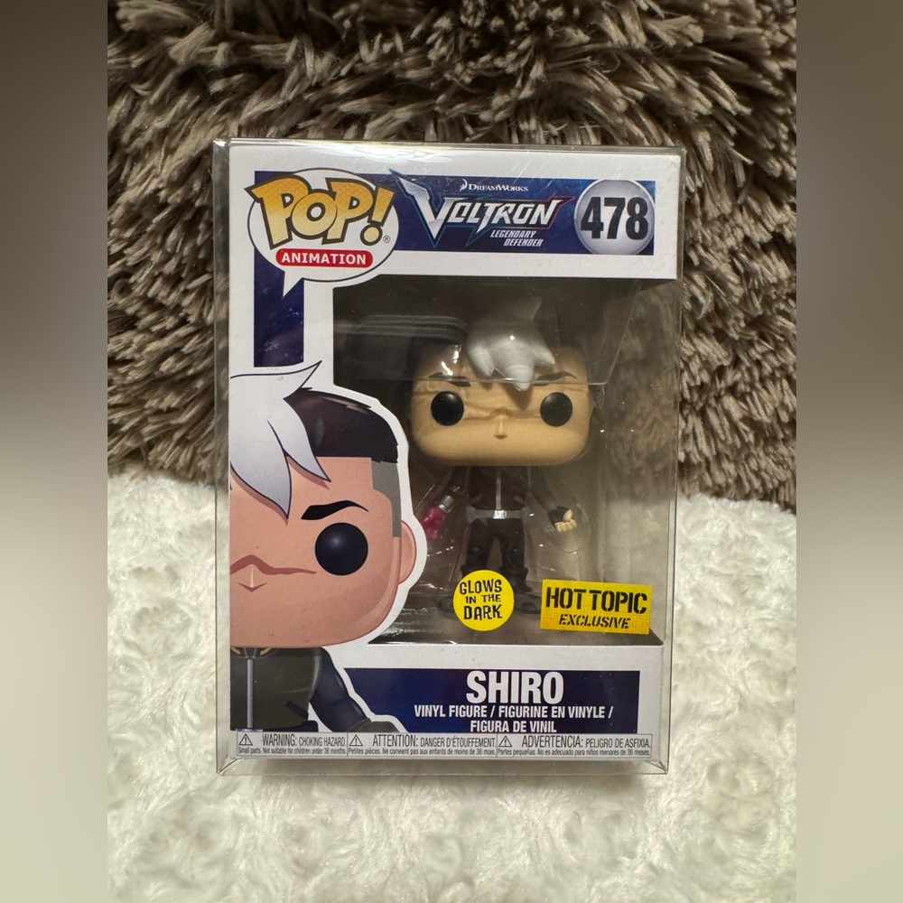 Funko Pop! Animation VOLTRON Shiro GLOWS IN THE DARK 478